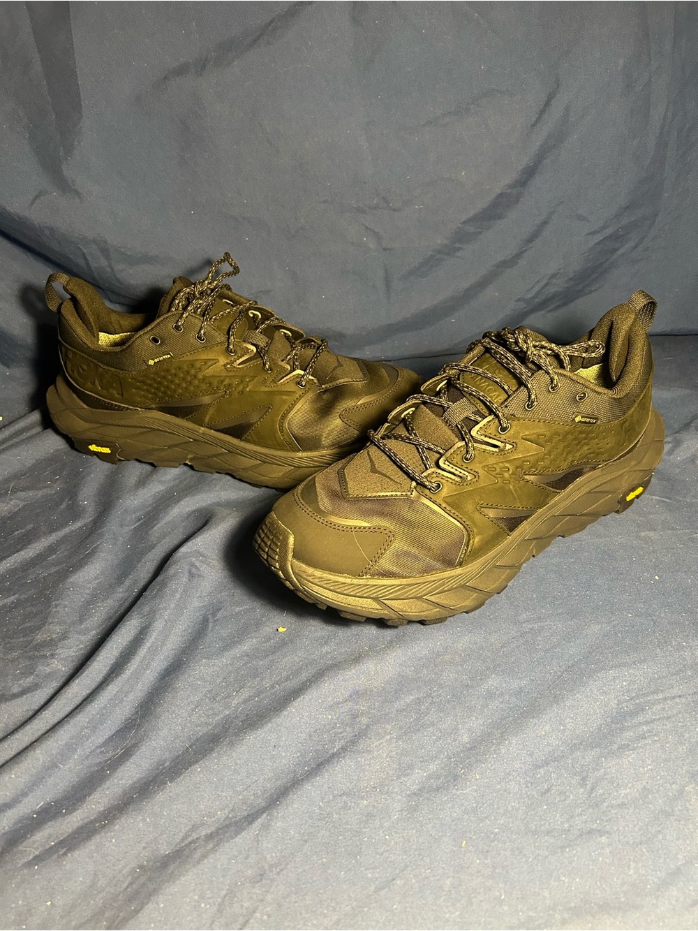 Hoka one one- hiking shoes, black, 10.5 men sw